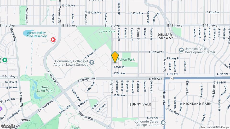 750 Dayton St Mapa y Detalles de la Ubicación