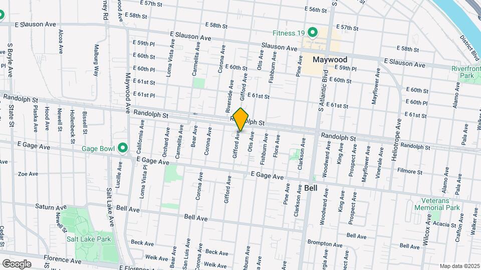 6218 Gifford Ave Map and Location Details