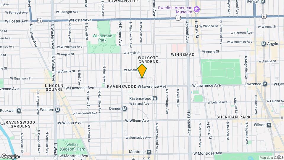 4819 N Wolcott Ave Map and Location Details