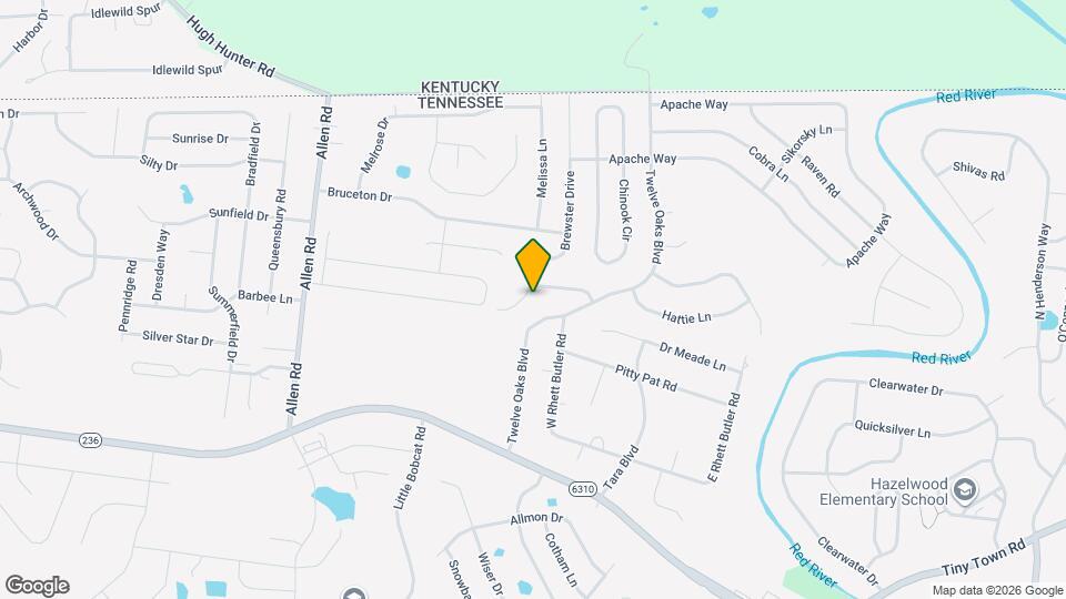 2849 Brewster Drive Map and Location Details