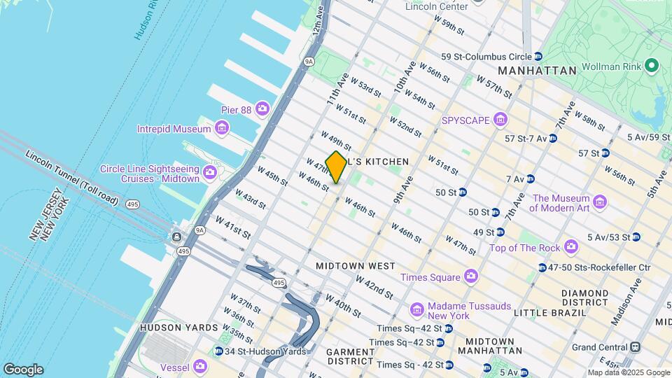 657 Tenth Ave Map and Location Details