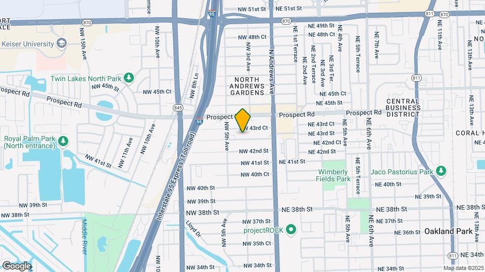321 NW 43rd St-Unit -#2 Map and Location Details