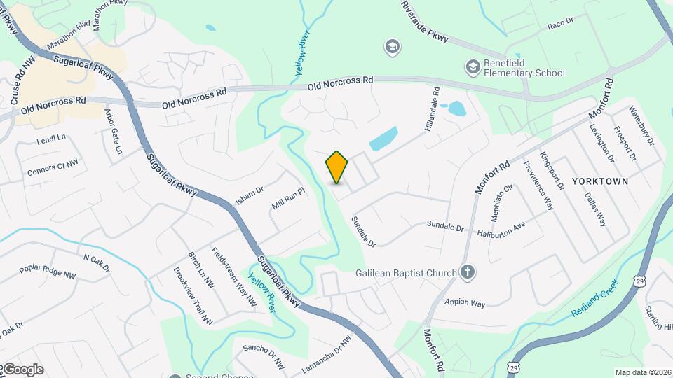 1529 Sydney Pond Cir NW Map and Location Details