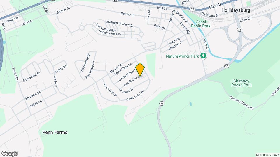 605 Peach View Ln Map and Location Details