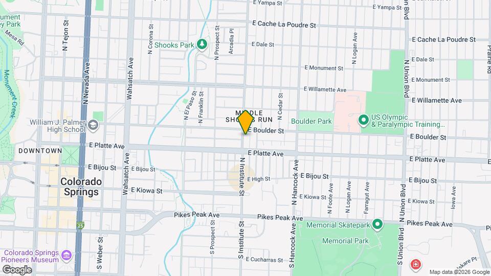 319 N Institute St Map and Location Details