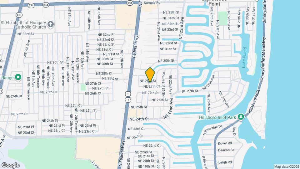 2001 NE 27th Ct Map and Location Details