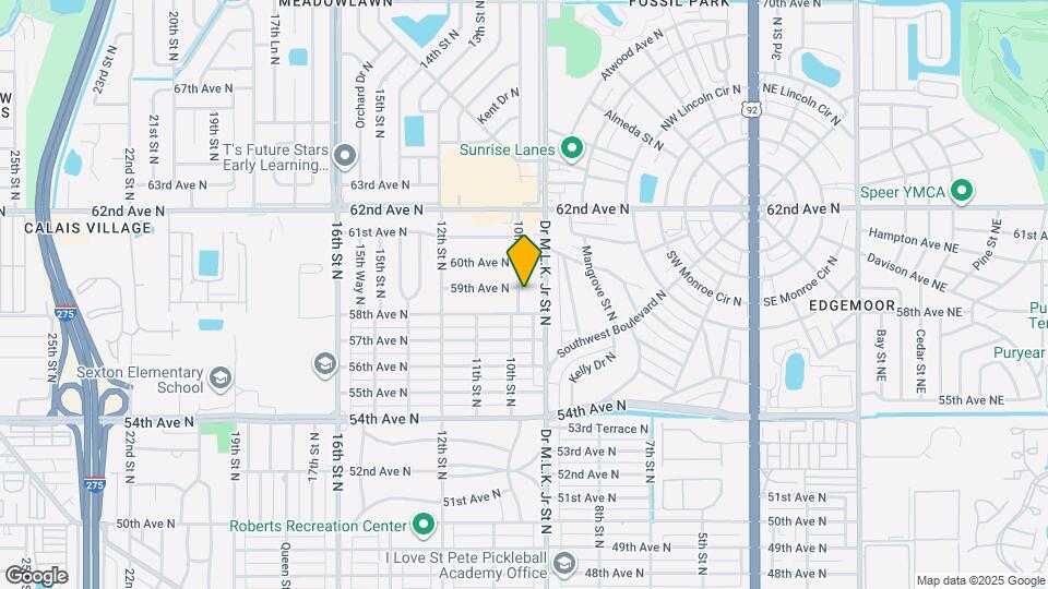 5827 10th St N Map and Location Details