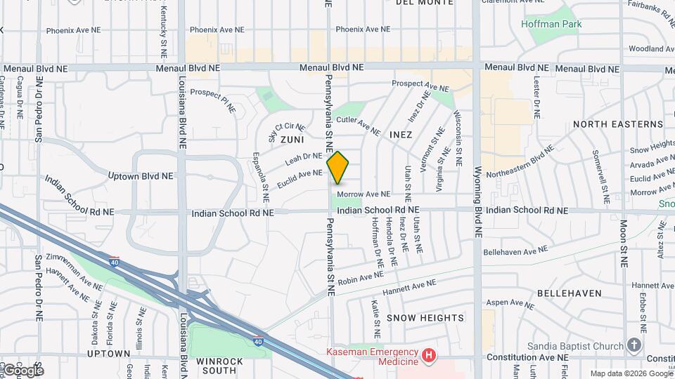 7707 Morrow Ave NE Map and Location Details