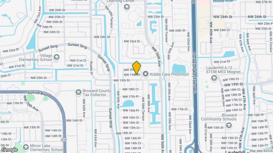5880 NW 19th Ct Map and Location Details