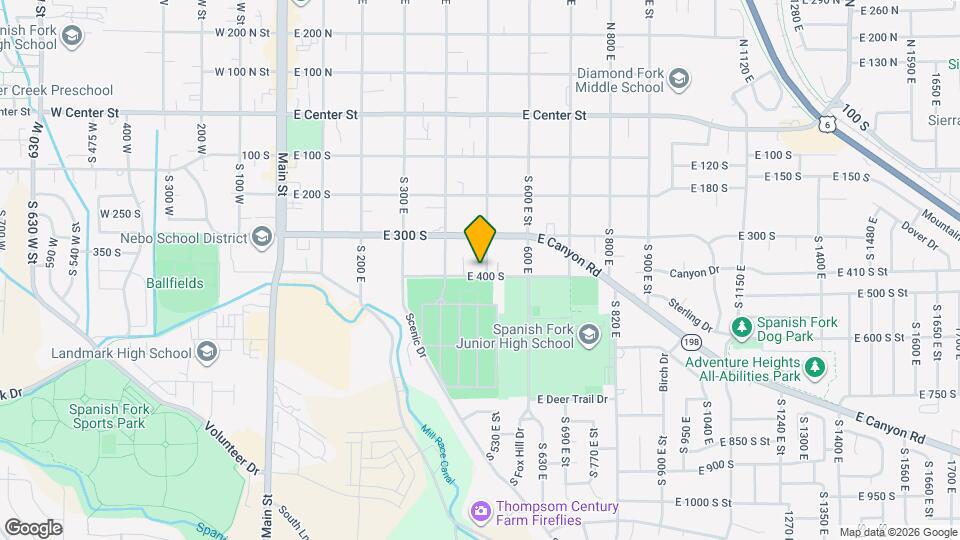 376 S 500 E St Map and Location Details