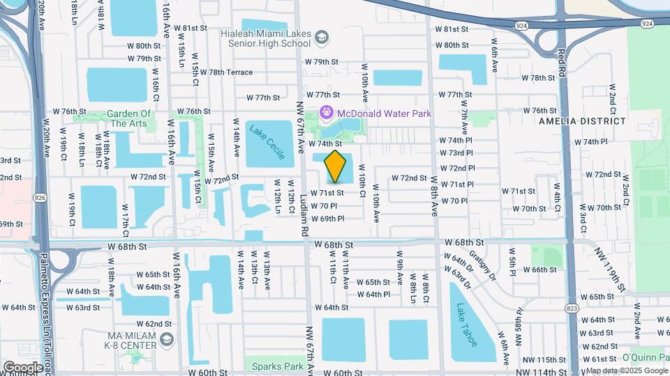 1105 W 71st Pl Mapa y Detalles de la Ubicación