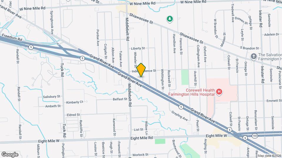 29222 Grand River Ave Map and Location Details