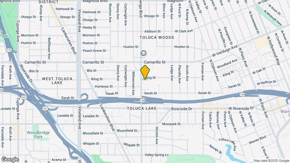 4650 Cahuenga Blvd Map and Location Details