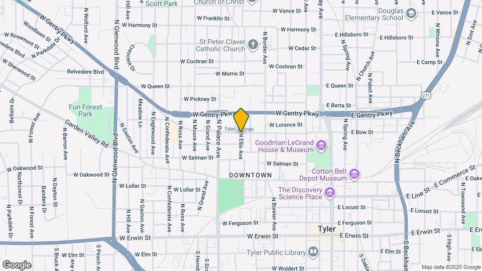 714 W Bow St Map and Location Details