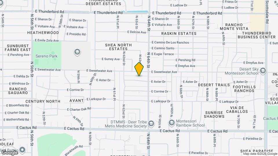 6302 E Aster Dr Map and Location Details