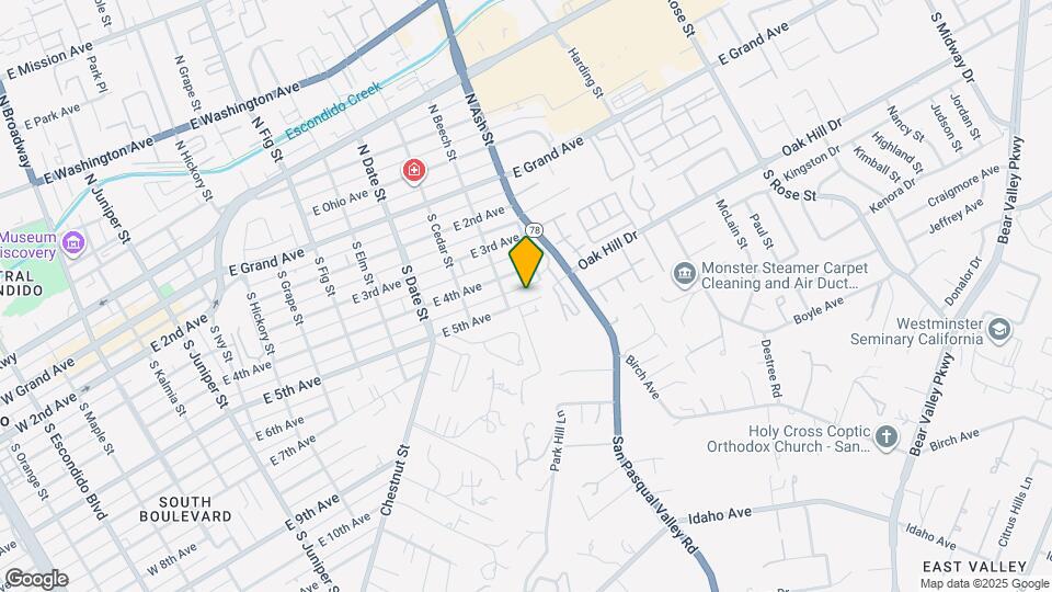 1134 E 5th Ave Map and Location Details