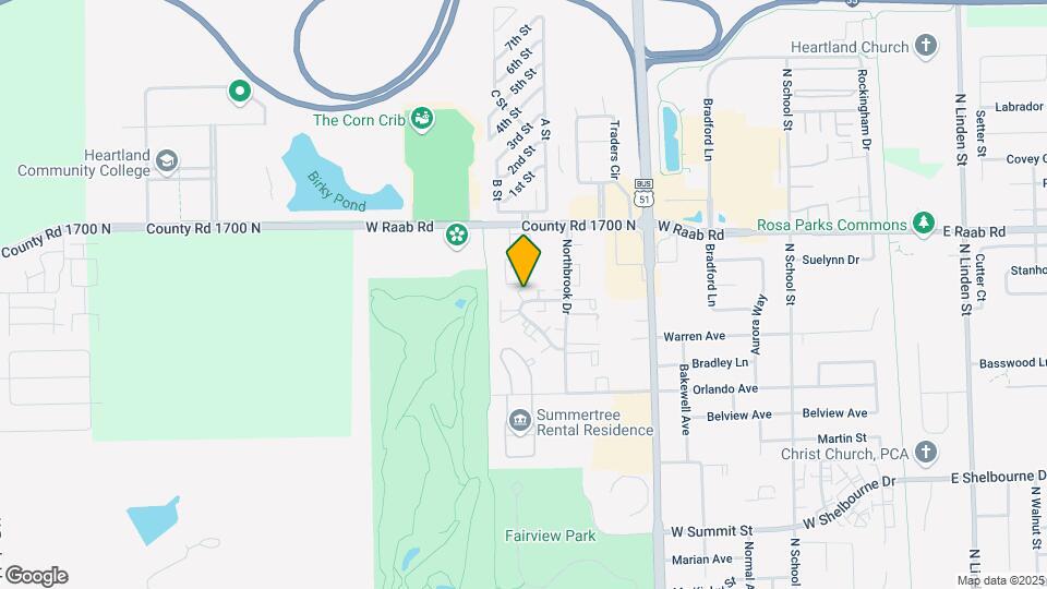 708 N Golfcrest Rd Map and Location Details