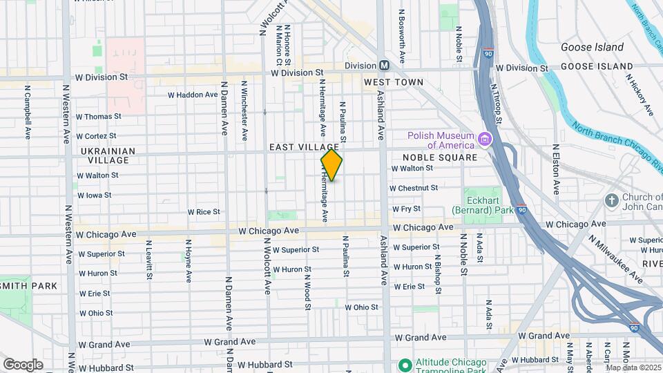 869 N Hermitage Ave Map and Location Details