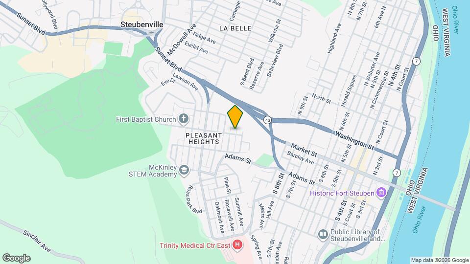 1213 Plum St Map and Location Details