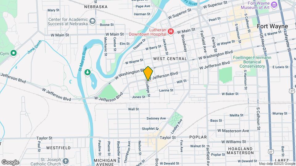 1115 College St Map and Location Details