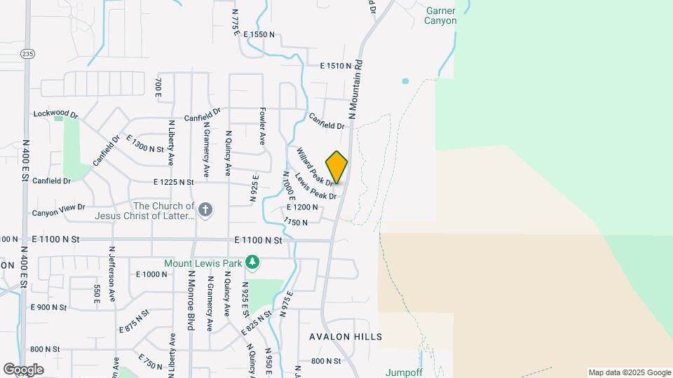 1222 Willard Peak Dr Map and Location Details