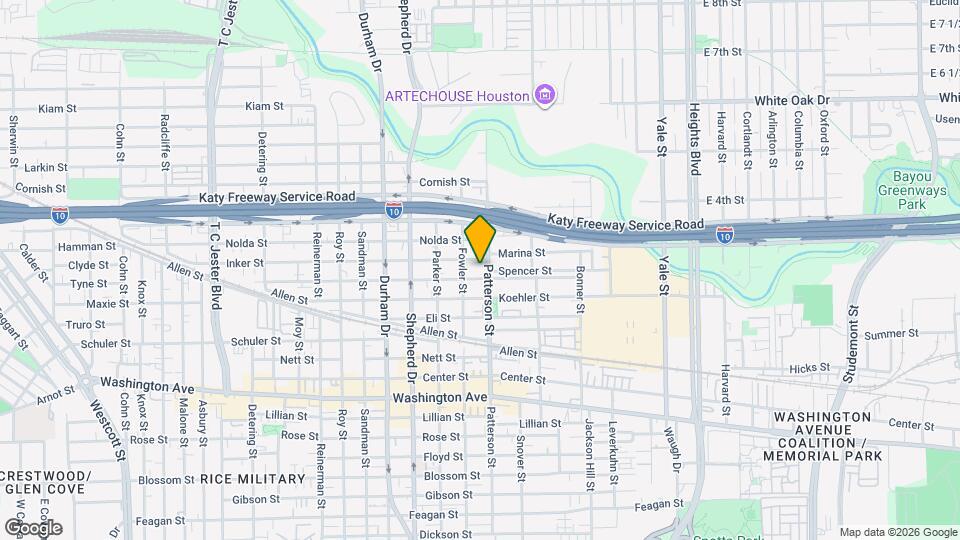 1603 Patterson St Map and Location Details