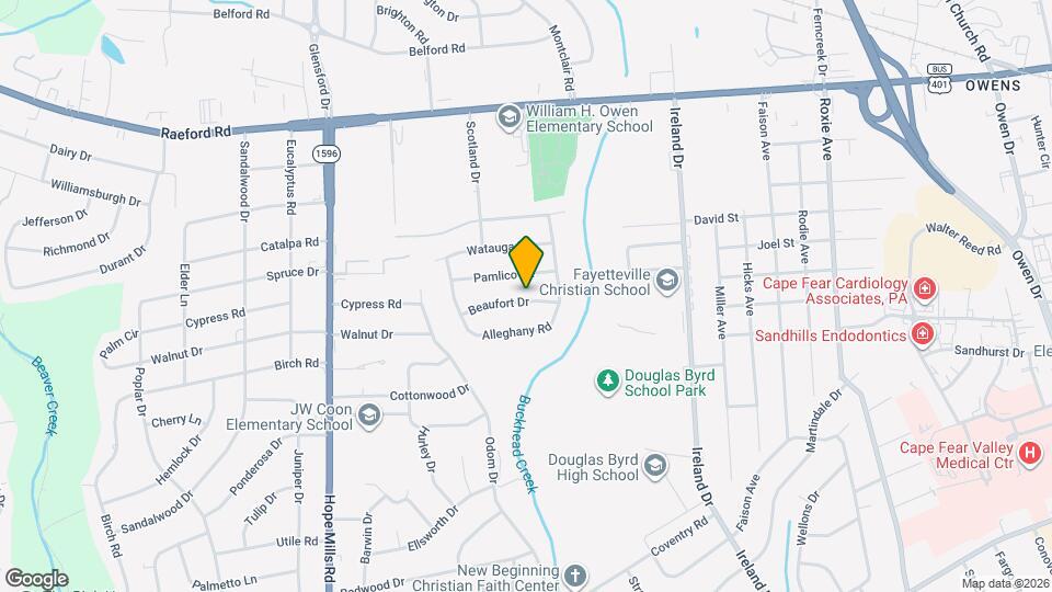 4708 Beaufort Dr Mapa y Detalles de la Ubicación