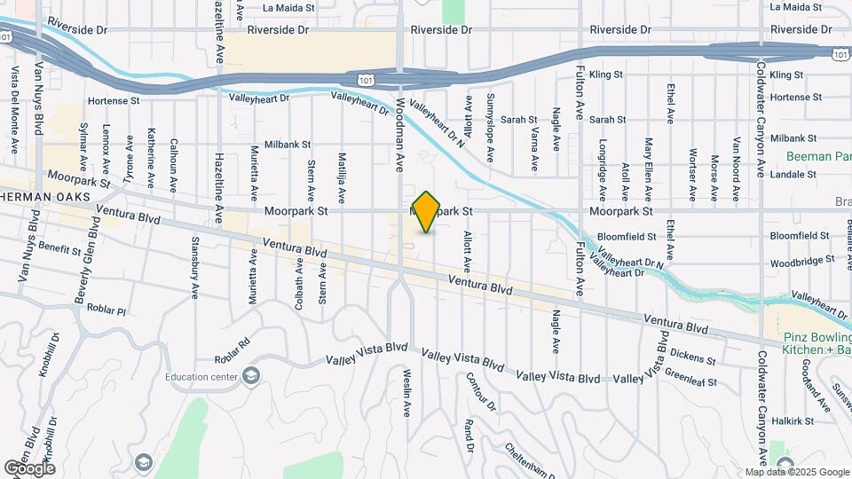 4345 Ventura Canyon Ave Map and Location Details