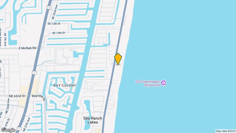 1750 S Ocean Blvd Map and Location Details