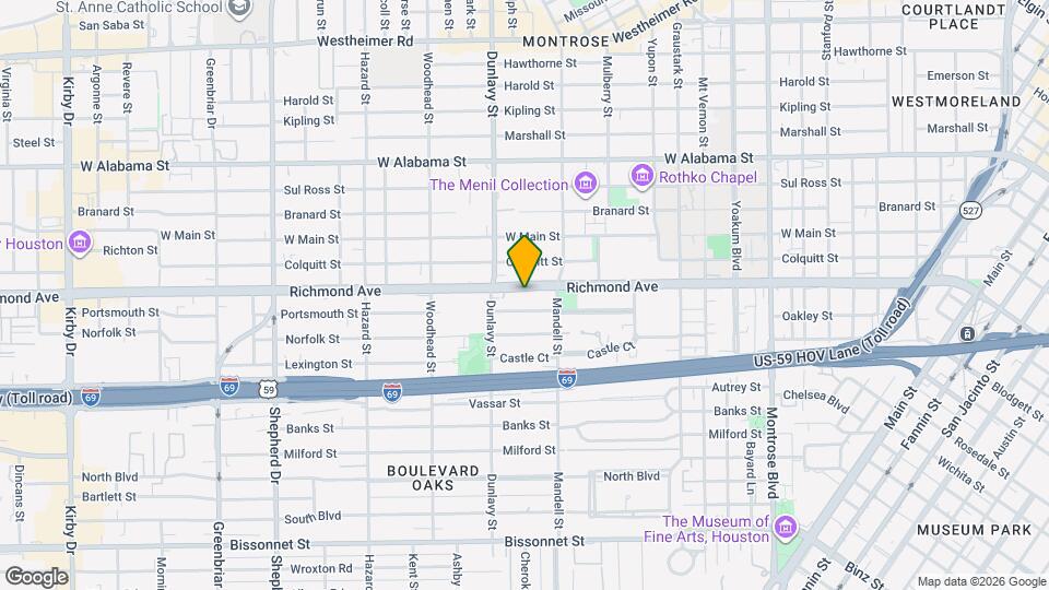 1631 Richmond Ave Map and Location Details