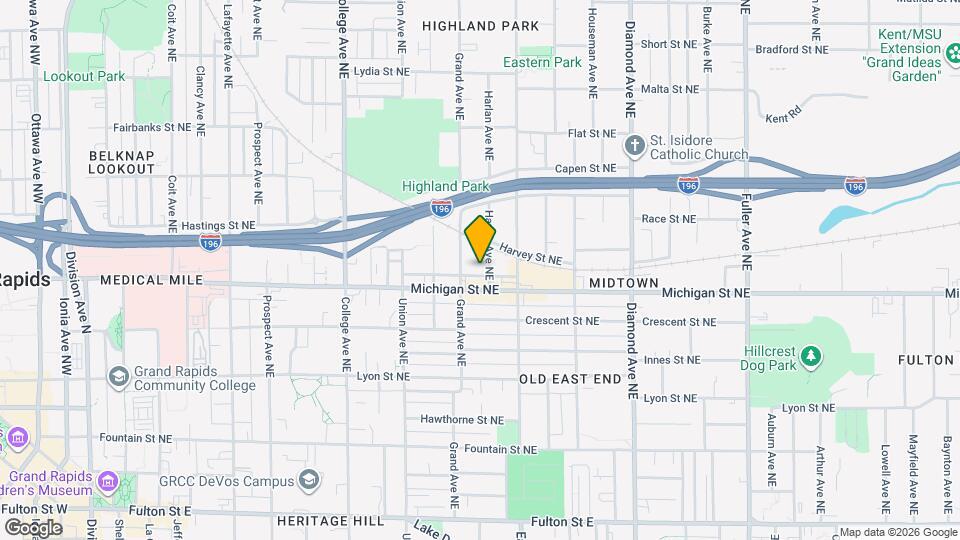 415 Harlan Ave NE Map and Location Details