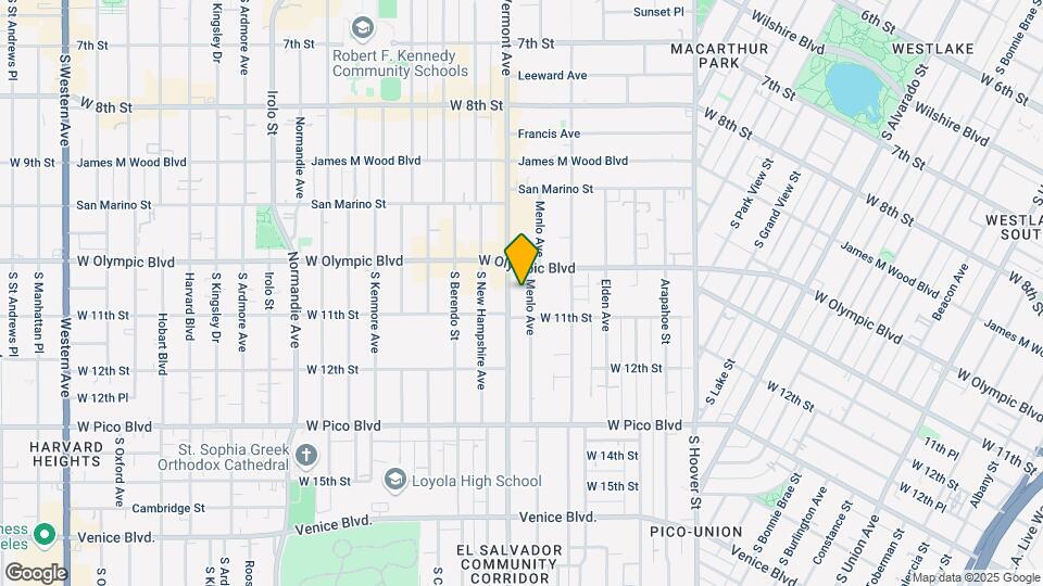 1025 Menlo Ave Map and Location Details