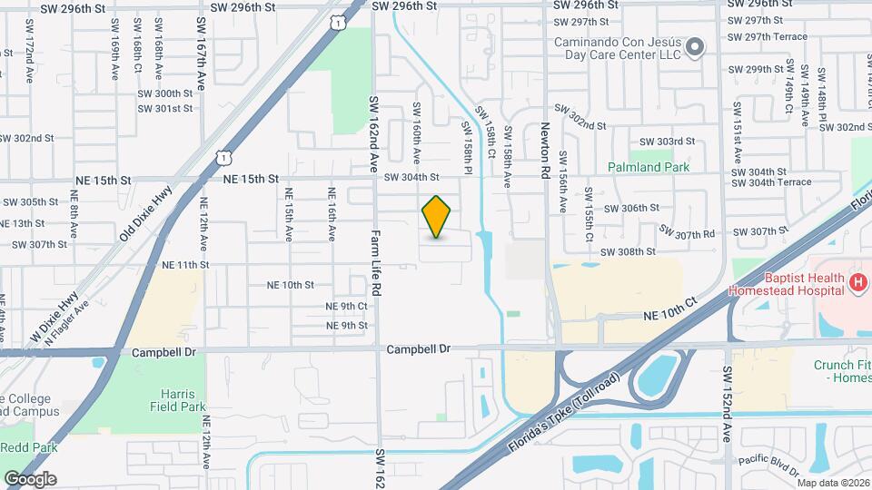 15953 SW 307th Ter Map and Location Details