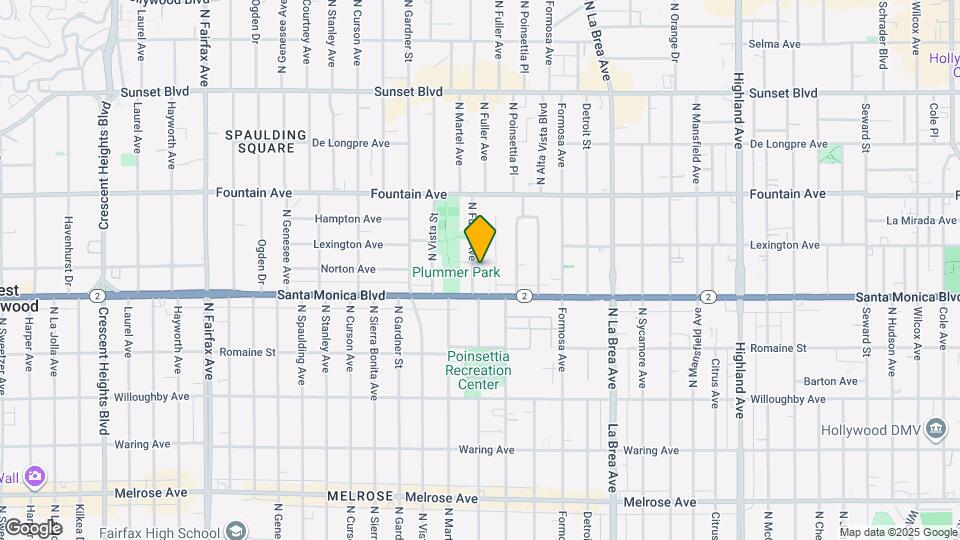 1130 N Fuller Ave Mapa y Detalles de la Ubicación