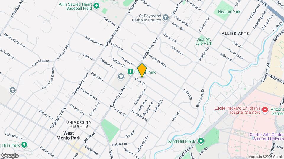 950 Olive St Mapa y Detalles de la Ubicación