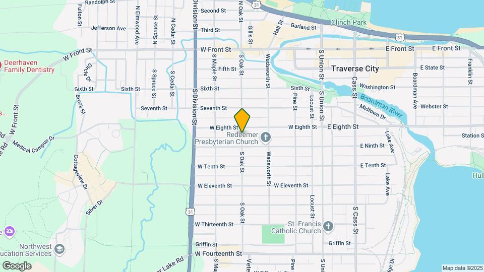515 S Oak St Map and Location Details