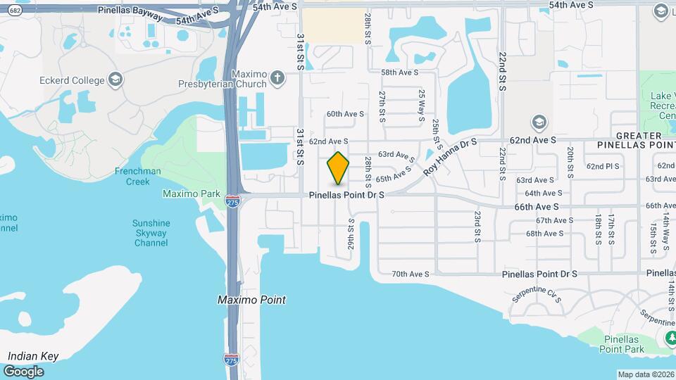 2925 Pinellas Point Dr S Map and Location Details