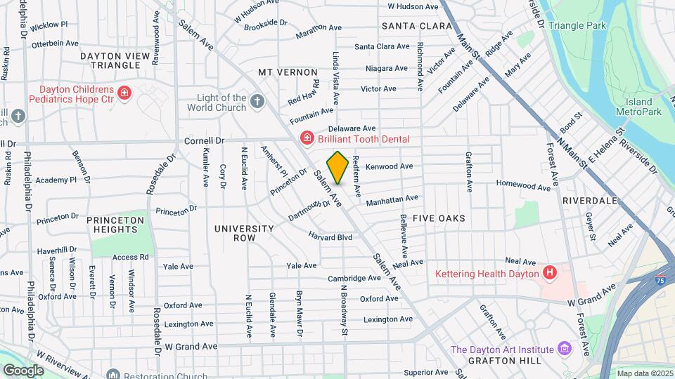 1039 Salem Ave Map and Location Details