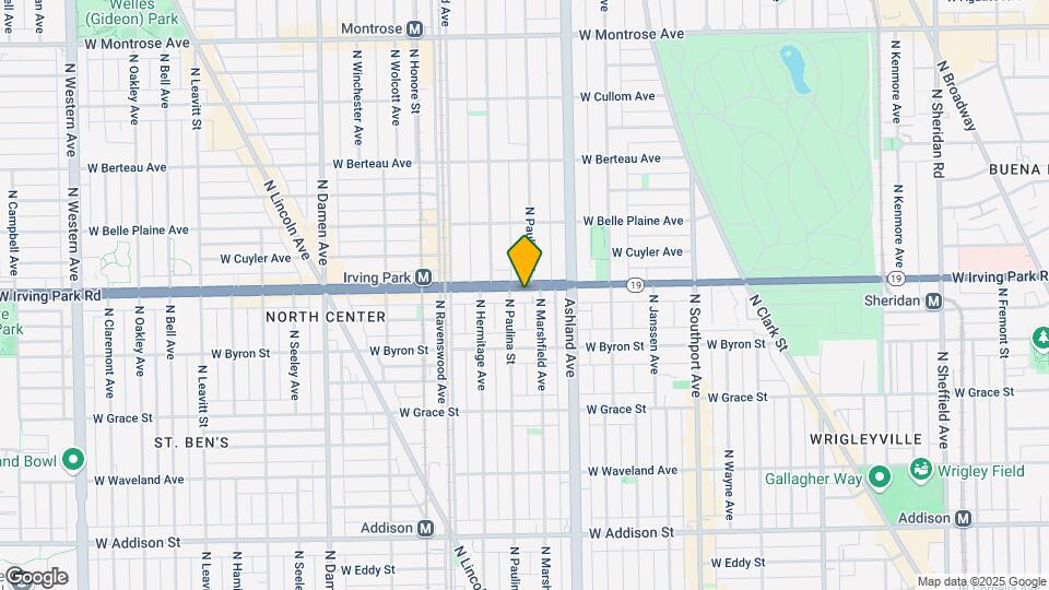 1647 W Irving Park Rd Map and Location Details