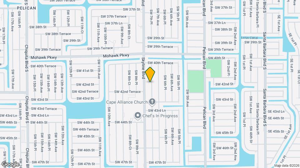 4132 SW 7th Pl Map and Location Details