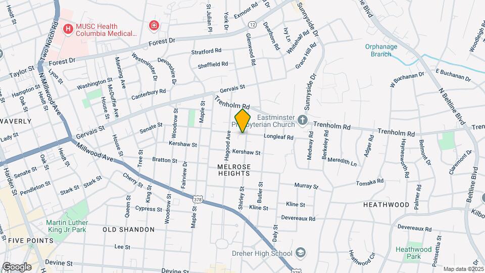 1435 Shirley St Mapa y Detalles de la Ubicación