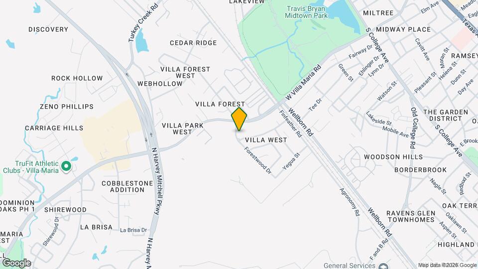 3313 Forestwood Dr Map and Location Details