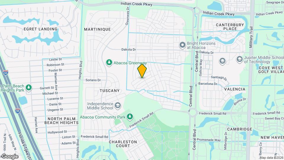 1411 N Jeaga Dr Map and Location Details