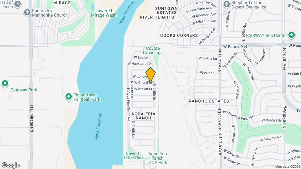 11549 W Cheryl Dr Map and Location Details