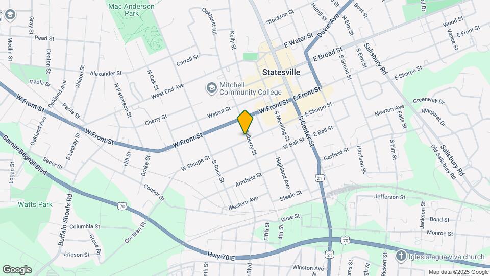 336 S Mulberry St Map and Location Details