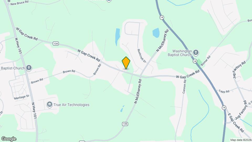 522 W Gap Creek Rd Map and Location Details