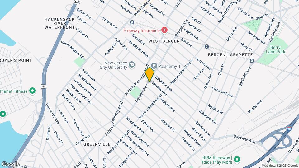 166 Bergen Ave, Unit 3 Map and Location Details