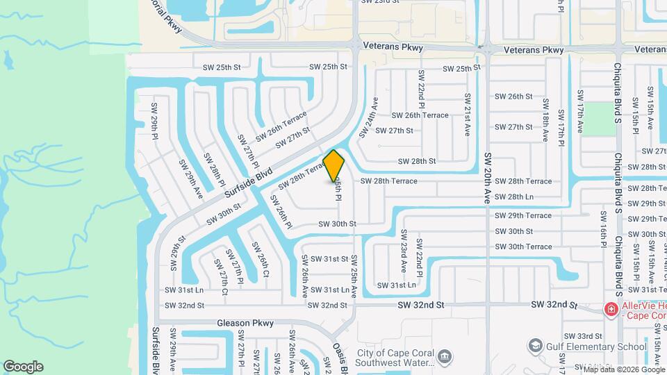 2846 SW 25th Pl Map and Location Details