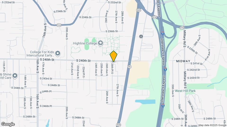 2605 S 240th St, Unit 3 Map and Location Details