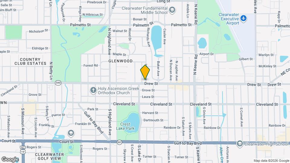 1614 Drew St Map and Location Details